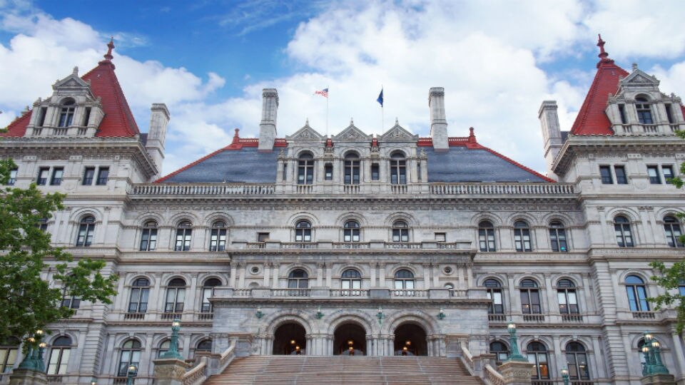 New York state capitol in Albany, NY