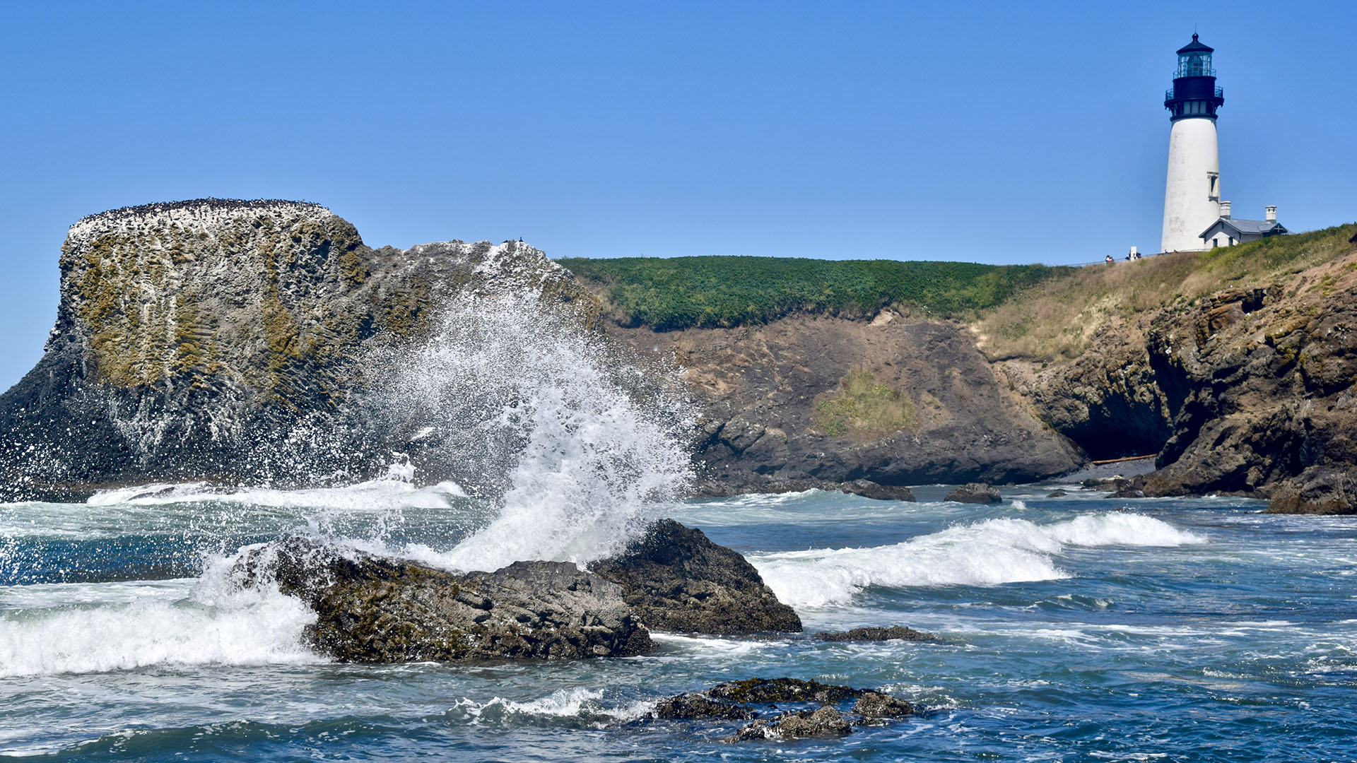 The Yaquina Head lighthouse is Oregon's tallest lighthouse.